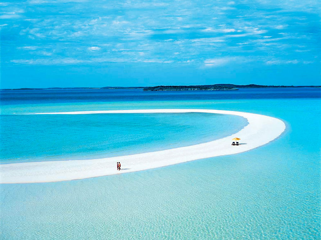 La plage de Musha Cay aux Bahamas
