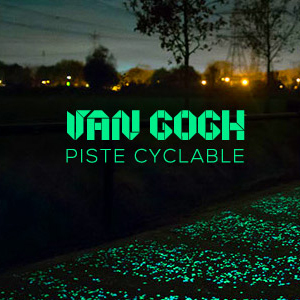 Découvrez la première piste cyclable phosphorescente