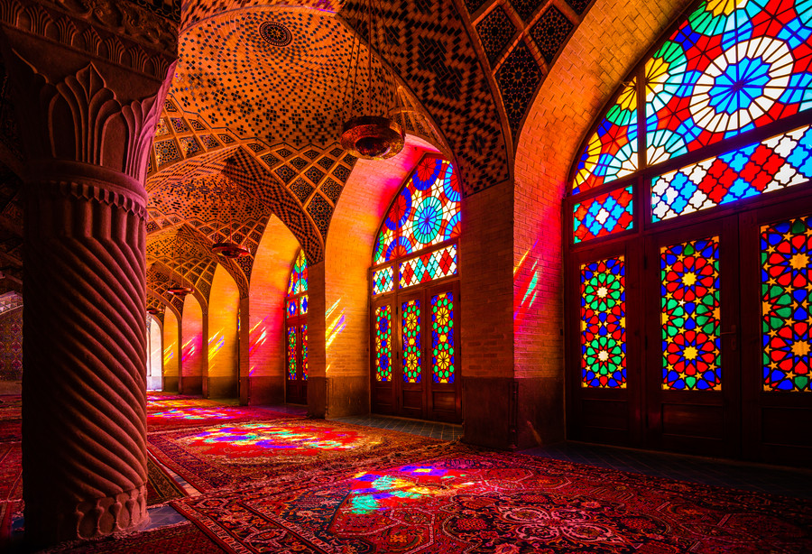 mosquée rose de shiraz